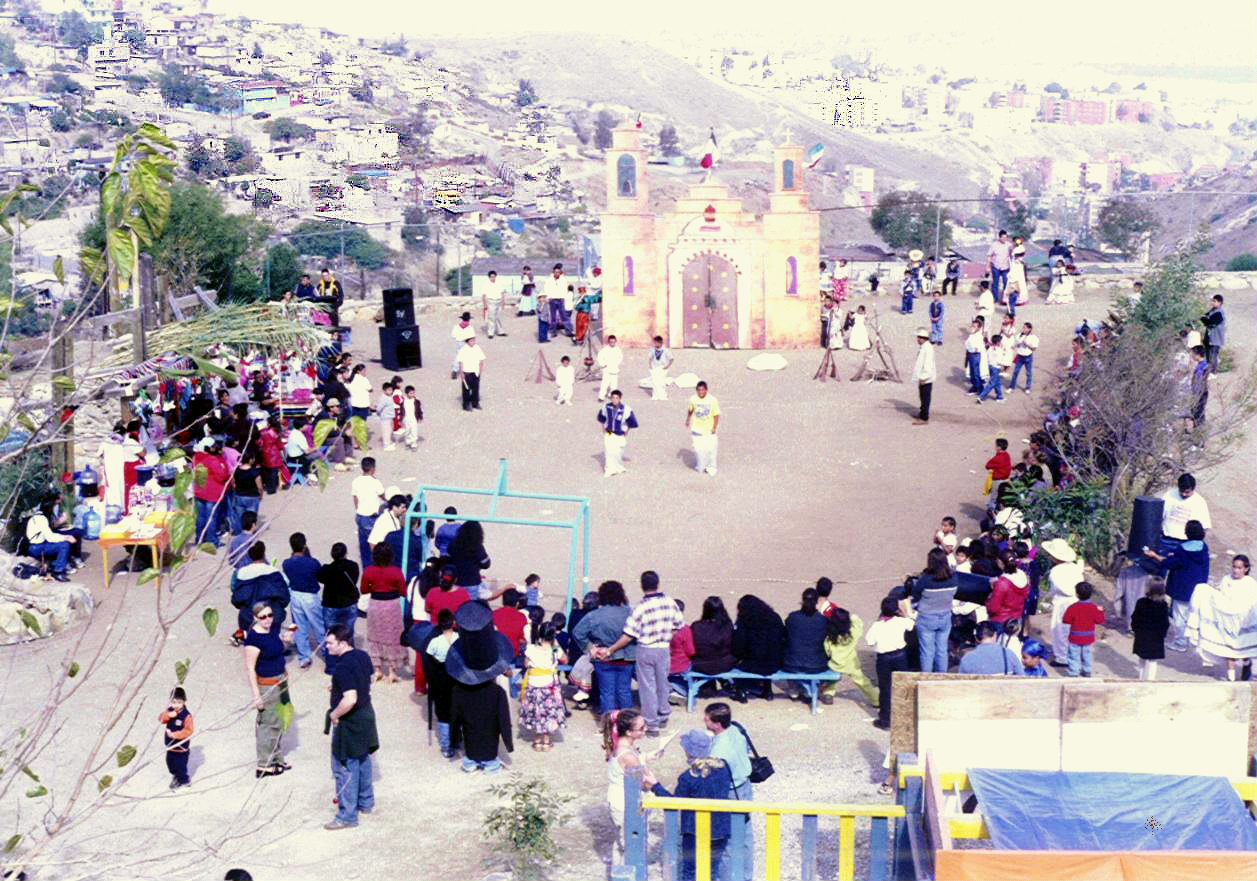 Colegio La Esperanza kermesse de la Revolucion Mexicana View of Soccer Field